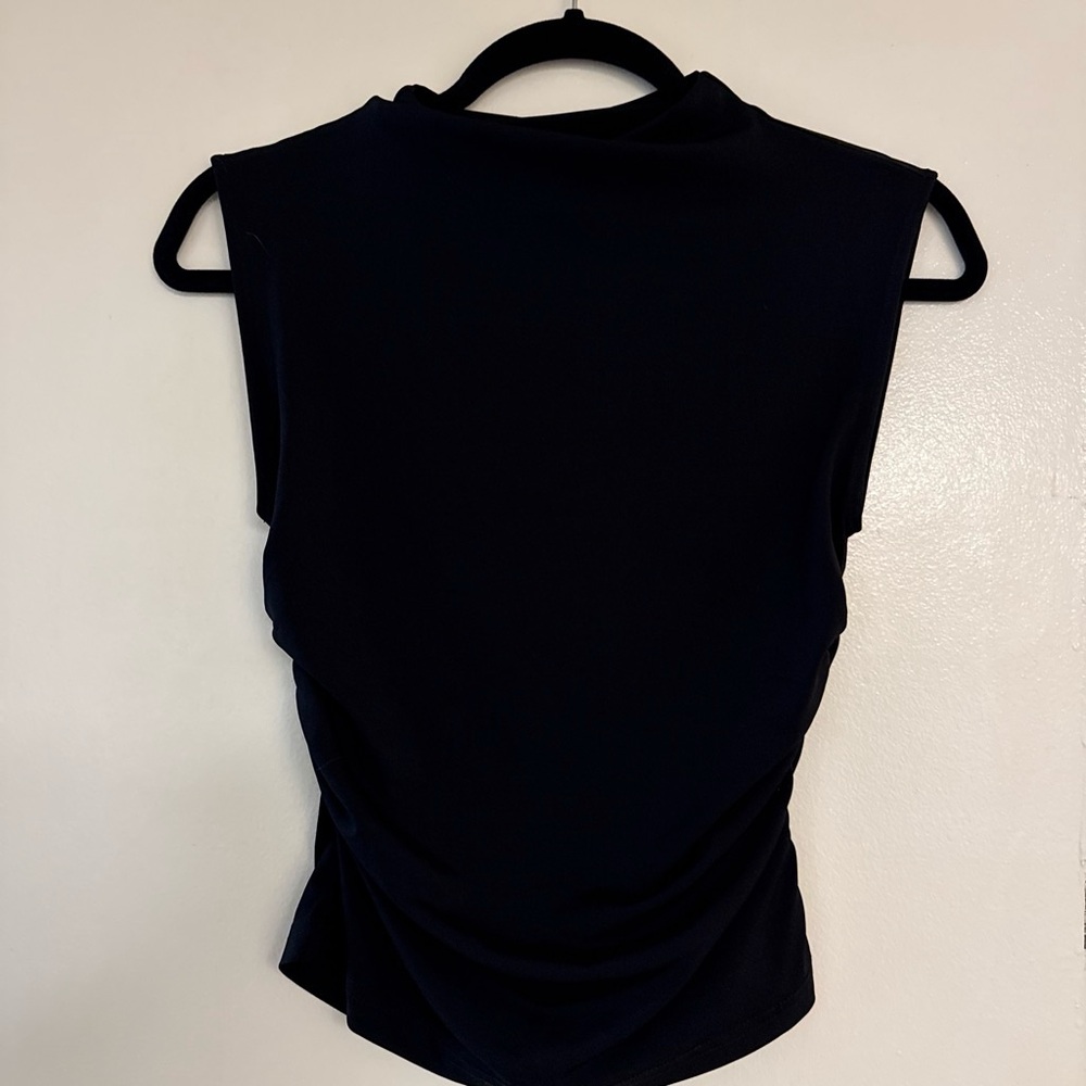 H&M Sleeveless Mock Neck Tank Top - Black